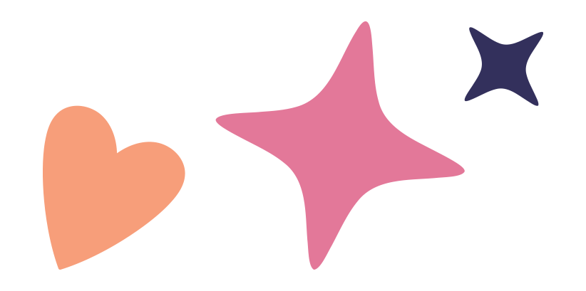 Heart Star Icons About Page Header